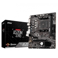 Placa-Mãe MSI A520M-A PRO, AMD AM4, MATX, DDR4