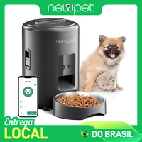 【Com Taxa/App/Moedas】 Alimentador Automático Wi-Fi 2L Gatos/Cães Newpet