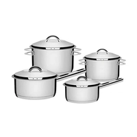 Conjunto de Panelas Aço Inox Solar 4 Peças Tramontina - 345.00