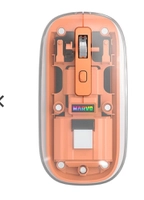 Mouse Marvo M810W, Rainbow, Wireless, 1600DPI, Laranja, M810W-OR