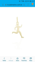 Pingente Corrida Folheada A Ouro 18k