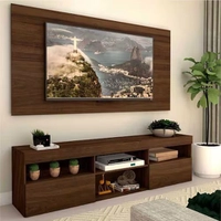 Rack com painel para TV até 65 polegadas e 2 portas Toronto Multimóveis Duna - Marrom