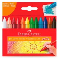 Gizão de Cera 12 Cores Faber Castell