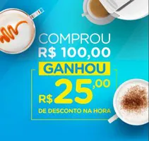 R$25 OFF em compras acima de R$100