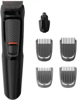 Aparador de Pelos, Philips, Multigroom MG3711/15, Preto e Cinza e Detalhes em Vermelho