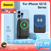 Baseus magnético power bank 6000mah magsafe sem fio carregador de bateria 
