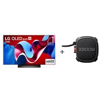 Combo LG Smart TV OLED evo AI C4 4K 55 2024 + Caixa de som Bluetooth XBOOM XG2T Bluetooth à prova d'água 