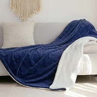 Manta Azul de Pele Sintética 150x200cm Quentinha