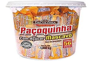 Paçoca Rolha c/ Mascavo 56un - Dacolonia