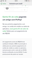 [Usuários Selecionados] 5% de Cashback no Picpay (max R$10)