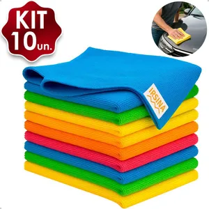 [S Parcelado] Kit Panos Microfibra Premium Alta Absorção Multiuso