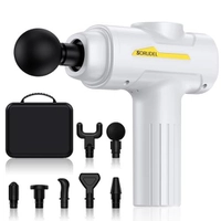 Pistola de Massagem Muscular c/ 7 Pontas e 6 Níveis