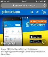 Pague R$0,99 e Ganhe R$15 em Créditos no RecargaPay para Recarregar Celular da operadora Tim, Oi ou Claro