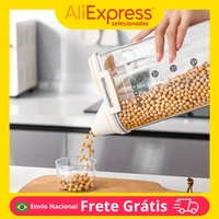 [Do Brasil App/Moedas R$ 17] Pote Hermético com Medidor e Bico Dosador 1800ml