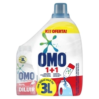 2 Kit Sabão para diluir OMO 500ml com garrafa