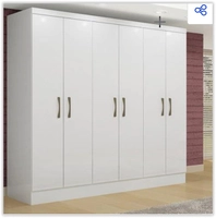 Guarda Roupa Casal 6 Portas 2 Gavetas Paris | R$ 385