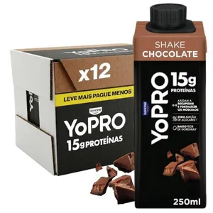 [Rec/2 packs] 24un Bebida Láctea YoPro UHT Chocolate 250ml