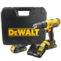 Parafusadeira e Furadeira Impacto 1/2 Pol. Bateria 20V 1,3 Ah Lítio Bivolt 2 Bat - DEWALT
