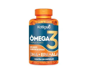 [+POR- | R$ 20,60] Katiguá Ômega 3 Tripla Fonte 1.407mg 120 Cápsulas