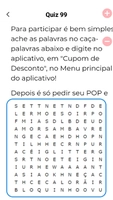 Caça palavras de DESCONTOs.