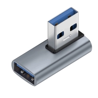 [Taxa Inclusa] Adaptador USB 3.0 de Extensão Direito Feminino, 90 Graus 10Gbps