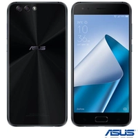 Zenfone 4 Preto Asus, com Tela de 5,5”, 4G, 64 GB, 4 GB de Memória RAM e Câmera Dual de 12+8MP - ZE554KL-1A055BR - UXZE554KL4PTO - R$1499