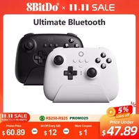 Controle 8BitDo Ultimate Wireless Bluetooth Gaming Controller com doca de carregamento