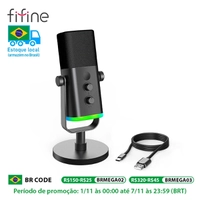 [DoBrasil] Microfone Dinâmico Gamer Fifine Ampligame AM8