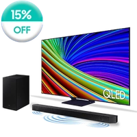 Combo Smart TV 55 polegadas QLED 4K 55Q65C 2023 + Soundbar HW-A555