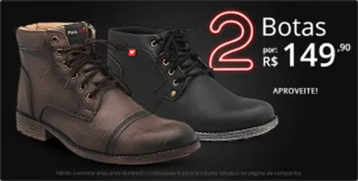 Duas Botas Masculinas por R$ 149,90
