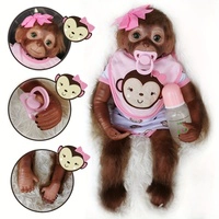 Otarddolls 20 "macaco reborn bonecas artesanais bonito reborn bebê bonecas