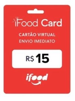 Gift Card Virtual Ifood - Pague R$10 E Ganhe R$15 | R$ 10