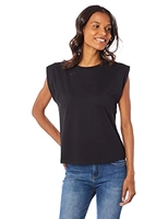 Blusa Sm Fem Alcas Largas Feminino, Preto Escuro, XG