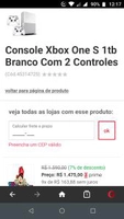 Console Xbox One S 1tb Branco Com 2 Controles a partir de R$1475