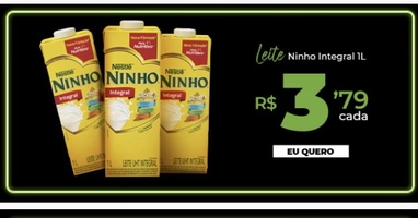 Leite Ninho Integral 1L | R$3,79