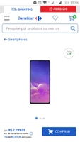 Galaxy S10 Lite - 20x sem juros cartão Carrefour | R$2.199