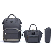 Kit Saída Maternidade Viagem Lequeen Bolsa Mochila Trocador USB Porta Mamadeira Impermeável