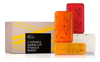 4x Sabonete Esfoliante Ekos Barra 100g