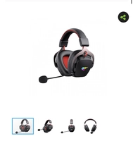 Headset Gamer Havit H2015G, RGB, Wireless, Black 