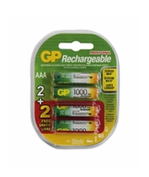 Pilha recarregável AAA 1000mah Gp Blister C/4 Pilhas 1.2v