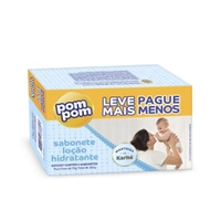 Sabonete Pom Pom Loção Hidratante 5 Unidades De 70g Cada