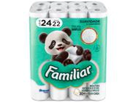 Papel Higiênico Folha Simples Bracell Familiar 24 Rolos 30m