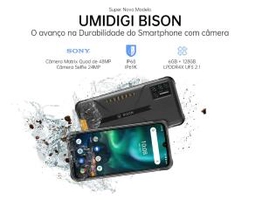Smartphone Umidigi Bison ip68/ip69k | 8GB / 128GB | R$993