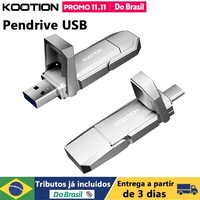 [DO BRASIL] Pendrive KOOTION 256GB USB 3.2 Tipo C e USB, até 450MB/s, Dual Drive