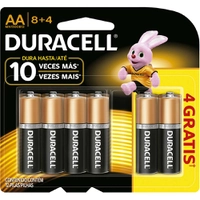 12 Pilhas Duracell AA frete grátis