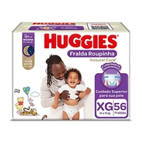[REC] Fralda Huggies Natural Care Roupinha XG - 56 Unidades