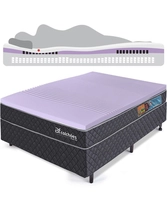 [70% cashback AME sai à R$749 ] Cama Box Casal Colchão Molas Ensacadas Com Pillow R$2500