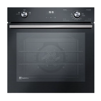 Forno de Embutir Electrolux a Gás 80L Efficient com PerfectCook360 Preto (OE8GH)