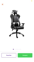 Cadeira gamer duty branca e preta | R$885