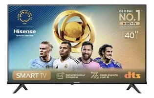 Smart TV 40" FHD Hisense com Alexa e DTS Virtual X